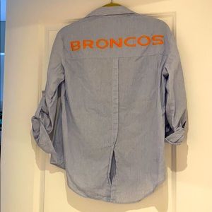 Denver Broncos button down shirt RARE